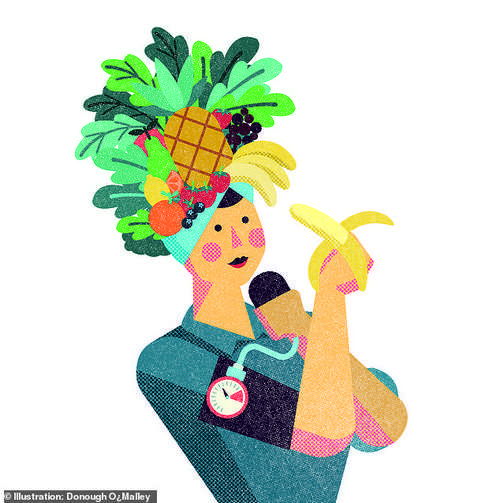 Aim to eat potassium-rich food every day. Good sources include bananas, avocados, fermented dairy, potatoes, tuna (but not tinned in brine) and legumes