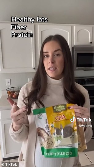 Parsley, who noted that they all contain healthy fats, fiber, and protein, described chia seeds as being your 'fiber-rich friend.' Three tablespoons pack 11 grams of protein