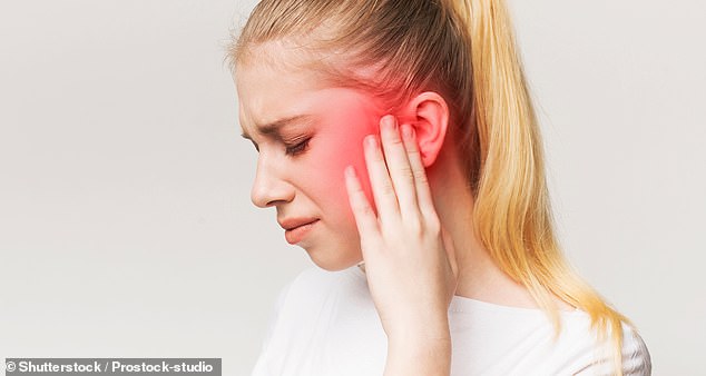 The condition affects one in five children and occurs when sticky fluid builds up in the middle ear, often after an infection (stock image)