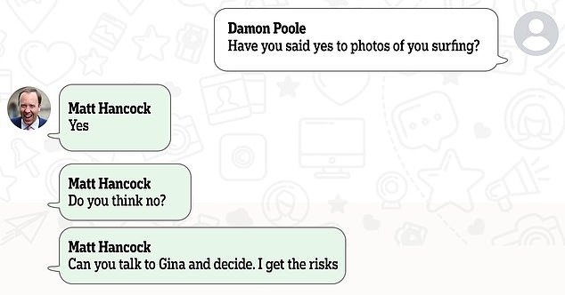 By May 2021, he was advising his team to contact Gina Colangelo, his married aide who he was caught having an affair with just one month later, on his PR matters