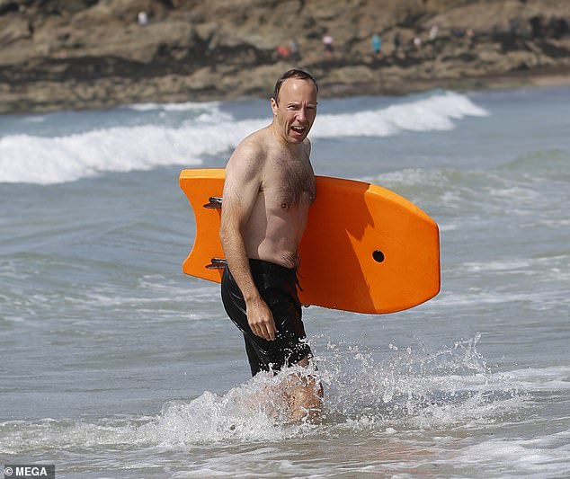 Mr Poole asked Mr Hancock if he had 'said yes to photos of you surfing'. He replied: 'Yes. Do you think no? Can you talk to Gina and decide. I get the risks'