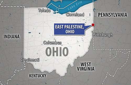 Toxic chemicals such as vinyl chloride, benzene, isobutylene were leaked after Norfolk Southern train 32N derailed near the small town on the border between Ohio and Pennsylvania