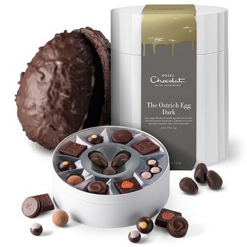 Hotel Chocolat Dark Chocolate Ostrich Easter Egg