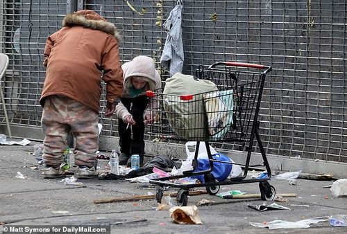 The inner city district has long been a magnet for drug users seeking their next high, but the scale of problems caused by xylazine is shocking even to locals who have become accustomed to such distressing scenes