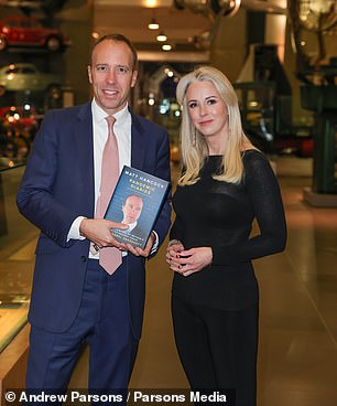 Isabel Oakeshott (pictured above with Mr Hancock), who has described lockdowns as an 'unmitigated disaster', said she released the WhatsApp messages because it would take 'many years' before the end of the official Covid inquiry. Ms Oakeshott helped Mr Hancock write his book, 'Pandemic Diaries' released in December 2022