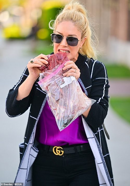 As Chris joins the long list of celebrities to use unconventional diet techniques, FEMAIL rounded up the weirdest health fads that the stars have used. Heidi Montag is seen