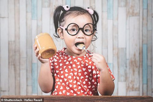 Experts found that introducing peanut products to babies when they were four and six months reduced incidences of peanut allergies later in life by 77 per cent (stock image)