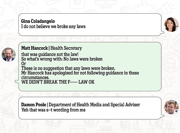 Mr Hancock was caught having an affair with his married aide Gina Colangelo