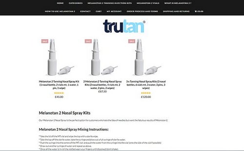 MailOnline also found other easily accessible websites including 'TurboTan' and 'trutan' selling melanotan-containing nasal sprays without restriction. 'Our Melanotan 2 Nasal Spray is the perfect option for customers who hate the idea of needles but want the fabulous results of Melanotan 2,' trutan wrote on its website