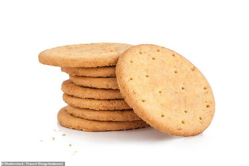 Foods to avoid also include sugary treats such as biscuits and sugary drinks
