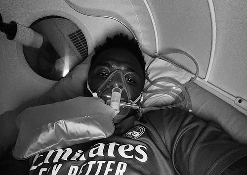 Soccer player Vinicius Junior became the latest sports star to show off their use of HBOT