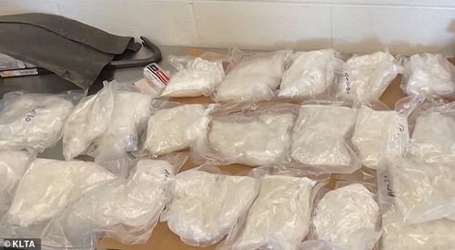 In the drug supply, xylazine is often cut with fentanyl and other drugs and reduces the number of times an addict needs to get a shot. Pictured: The drug seized by officers in California