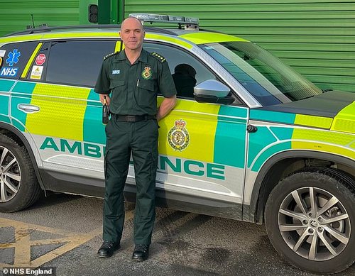 Chris Bell, the paramedic who attended the UK's first Covid patient in 2020, said it was a 'huge honour' to attend the Coronation