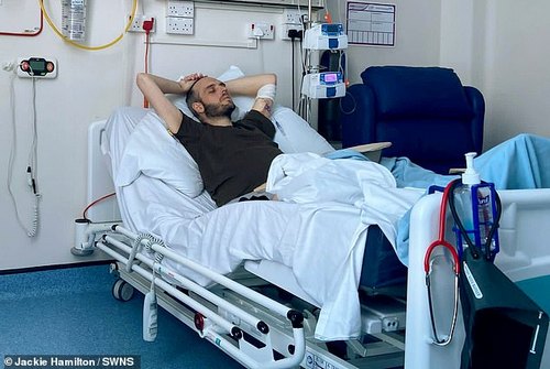 Andrew visited the doctor in February last year when he started feeling gassy and began experiencing stomach pains. After a colonoscopy he was diagnosed with bowel cancer which spread to his organs just a few months later and was terminal