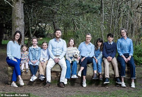 These strangers and their recipients rarely meet. Under strict protocols either can choose to make contact (the two families pictured together)