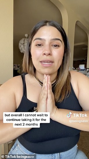 She added: 'So I started berberine because I was doing all the right things, working out, calorie deficit, eating right and my weight was increasing instead of decreasing'